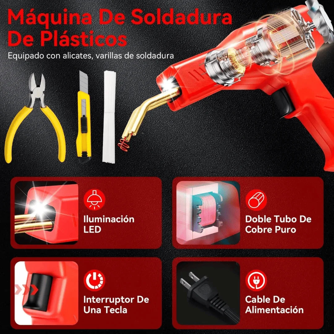 KIT PISTOLA SOLDADORA PARA PLASTICO