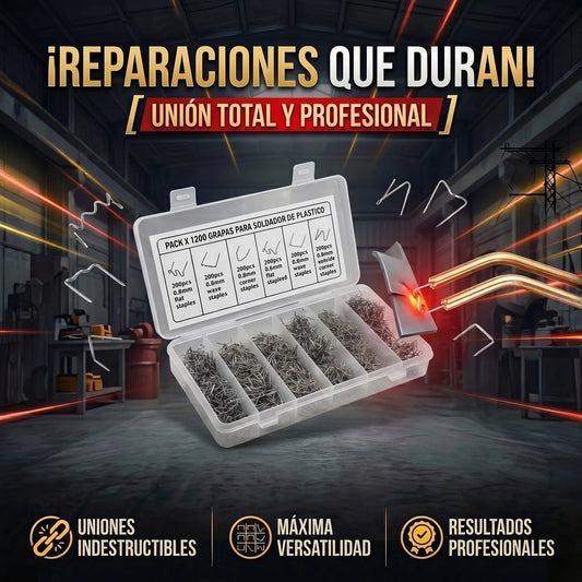 PACK X 1200 GRAPAS PARA PISTOLA SOLDADORA DE PLASTICO