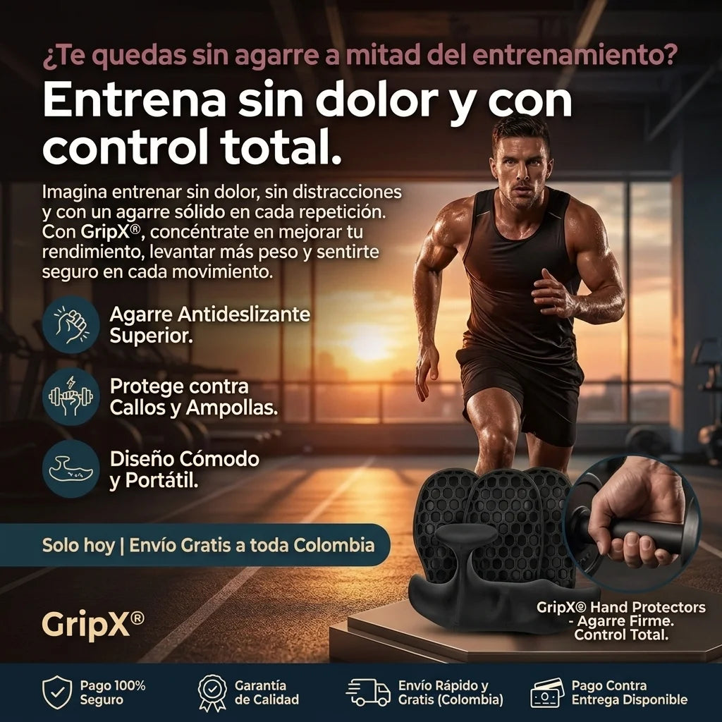 GRIPX® PROTECTOR DE MANOS ANTIDESLIZANTE PARA GYM