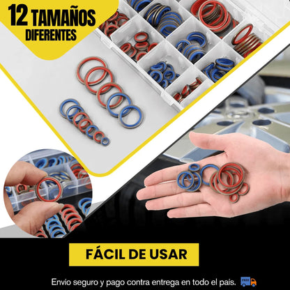 PACK X 245 DE ARANDELAS DE GOMA-METAL