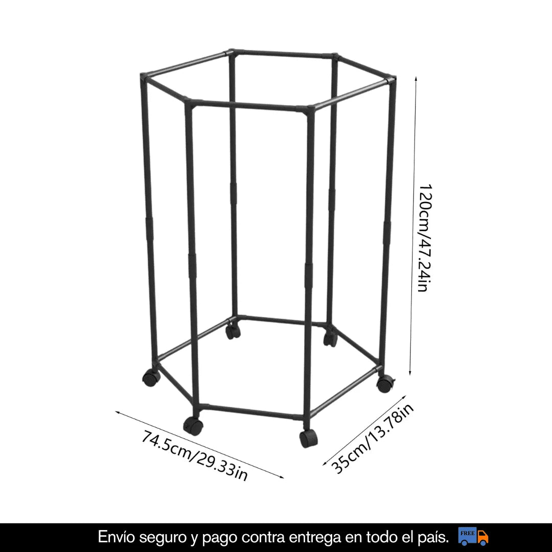 PERCHERO HEXAGONAL GIRATORIO 360°